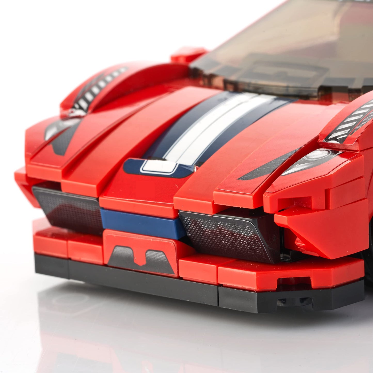 Block Builder Ferrari F8 Racing Car Building Block Set (306 Pieces). Racing Car Building Blocks For Kids And Adults
