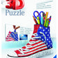 Ravensburger Sneaker American Style - 112 Piece 3D Jigsaw Puzzle | Precision Fit For Kids And Adults | Easy Click Technology | Durable Display Piece | Over 130 Years Of Quality