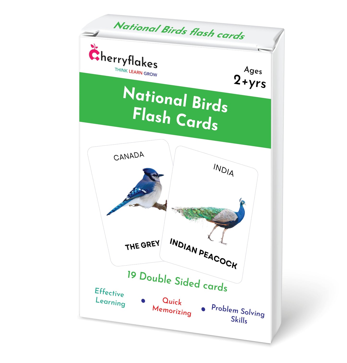 National Bird And Flowers Flash Cards Of Different Countries  Laminated NonTearable Flash Cards For Kids.