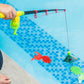 Toyandona 1Set Tub Toys Bathing Bath Landing Child For Game Kids Baby Toddler Cartoon Bathtub With Fishing Water And Fish Funny Net Infant Scoop Toy Kit Pole