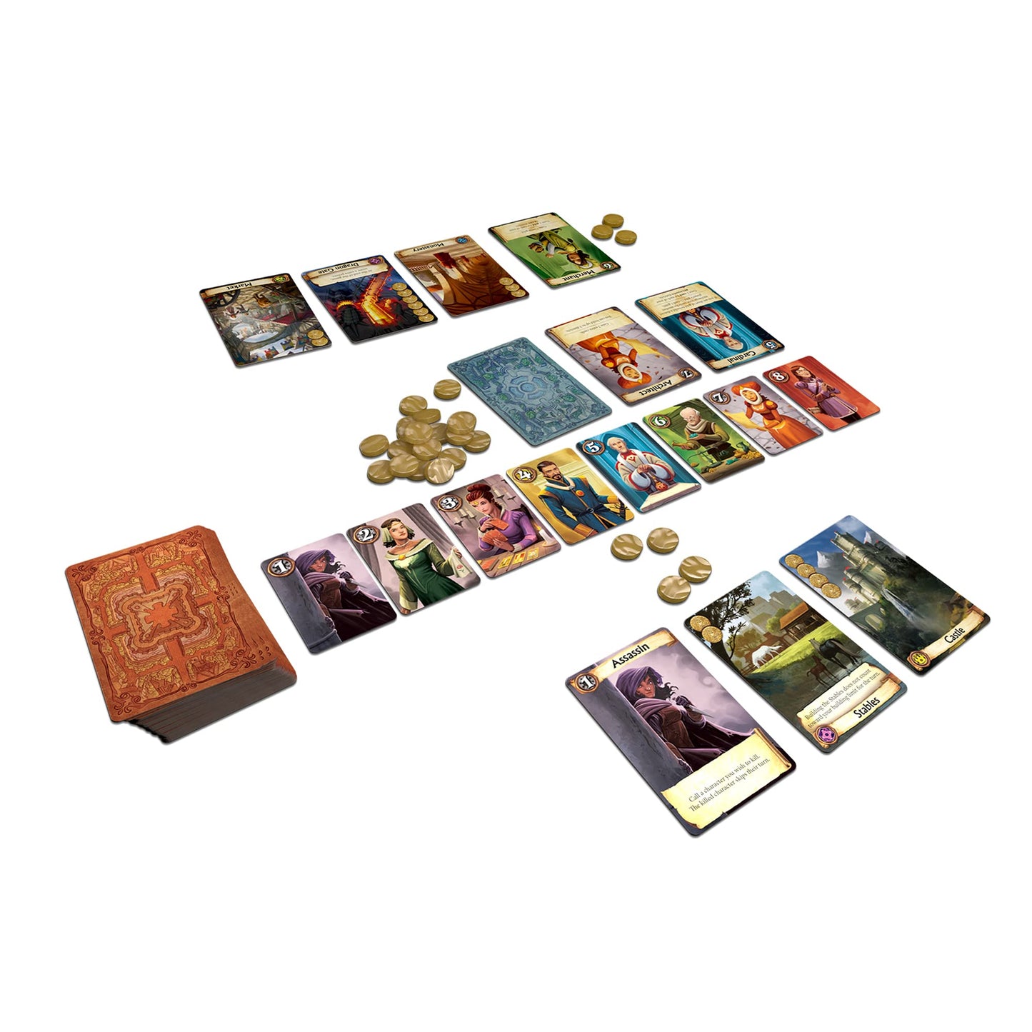 Z-Man Games Citadels Revised Edition Board Game - Medieval Strategy for 2-8 Players, Ages 10+, 30-60 Min Playtime, Various Colors