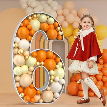 Imprsv 4Ft Marquee Number, Mosaic Numbers For Balloons, Mosaic Balloon Frame, Marquee Number, Number 6 Balloon For Sweet 16 Birt