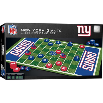 MasterPieces Family Game - NFL New York Giants Checkers - Officially Licensed Board Game for Kids & Adults 13 x 21