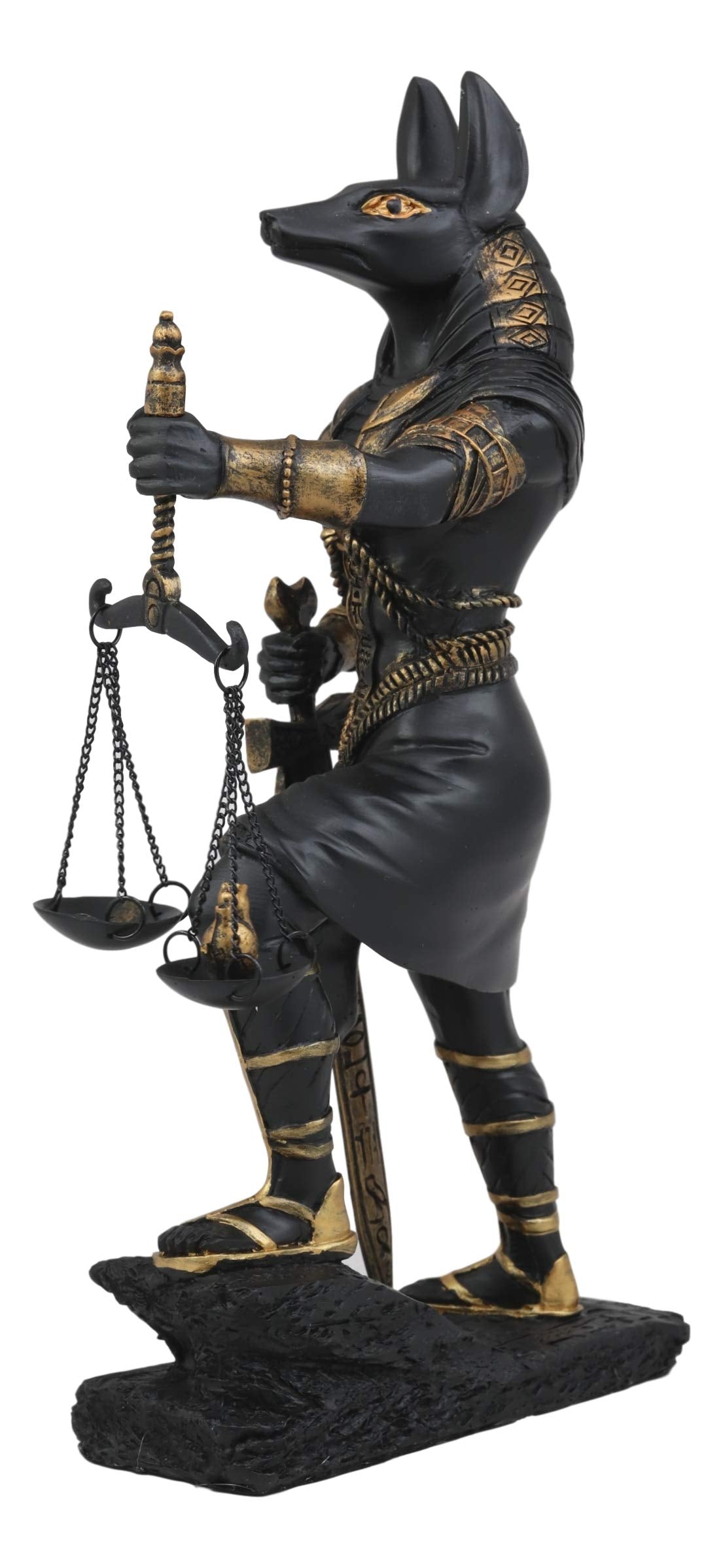Ebros Ancient Egyptian God Anubis With Scales Of Justice Statue Gods Of The Dead And Afterlife Weighing The Heart Against Ostric