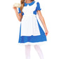 Girl Alice Dresses With White Apron Dress Halloween Blue Maid Princess Dresses 11-12 Years