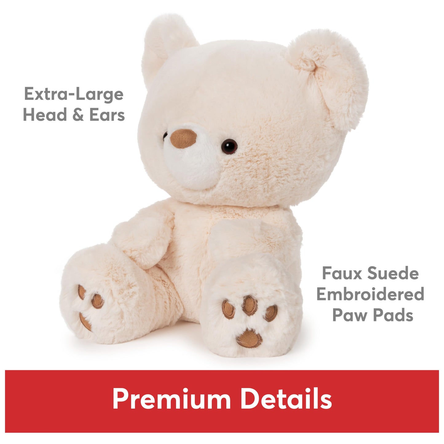 GUND Kai Teddy Bear - Premium Plush Stuffed Animal, 12 Vanilla/Cream, Ideal for Ages 1 & Up