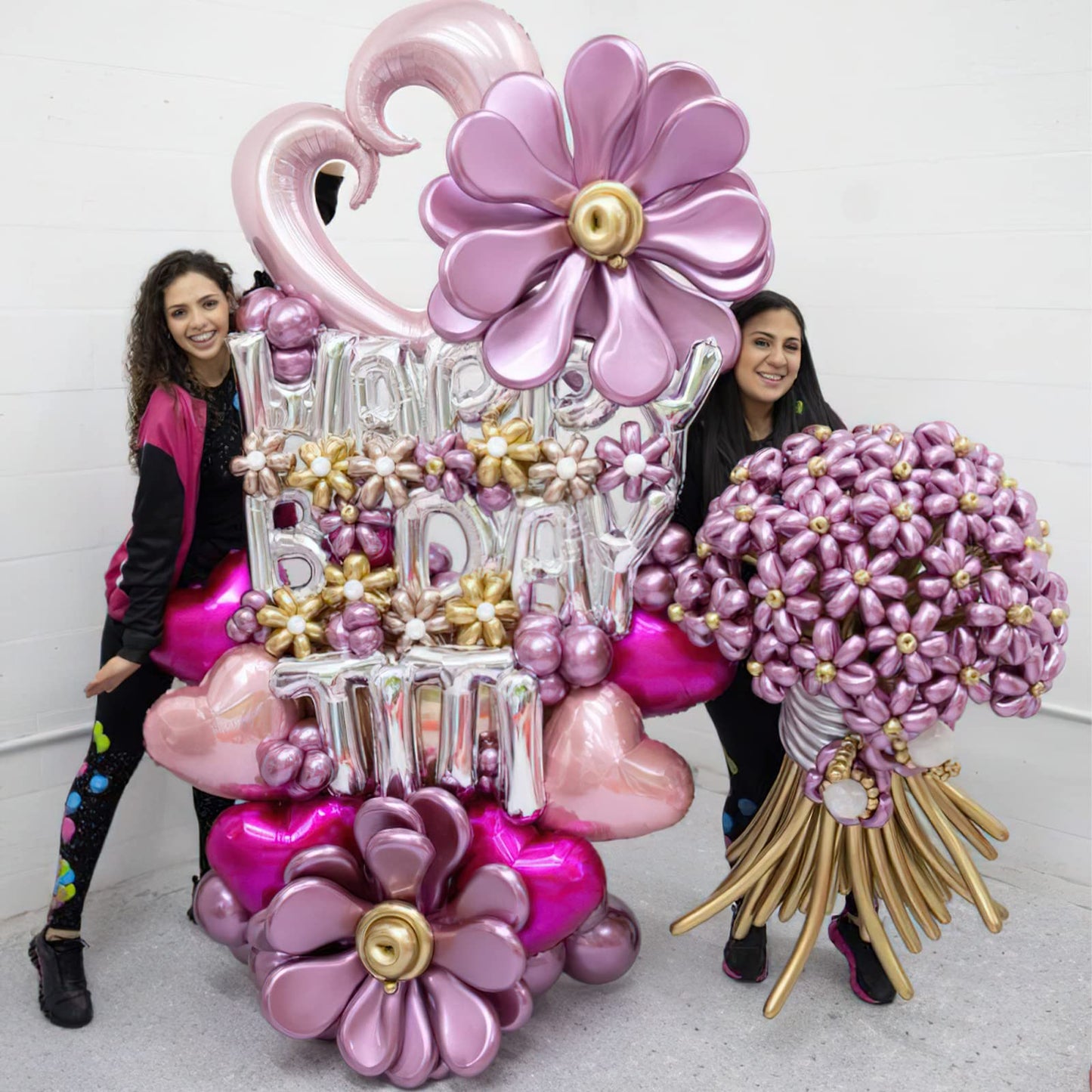 PartyWoo Metallic Twisting Balloons, 50 pcs Long 260Q Modelling in 6 Metallic Colors, Magic Animal Balloons for Childrens Party