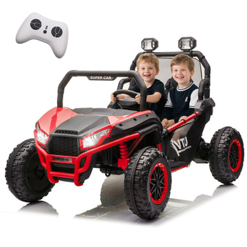 Bcarorur 2 Seater Ride On Toys For Big Kids, 24V 7Ah Ride On Electric Car W/Parents Control, 20 ''Wide Seater, 4.97Mph, 400W Sup