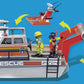 Playmobil Fire Rescue Set with Personal Watercraft, Standard Size, Multicolor, Model 70140, Durable Plastic