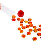 Tube Of 40 Glass Gaming Stones (12-15Mm) - Crystal Orange