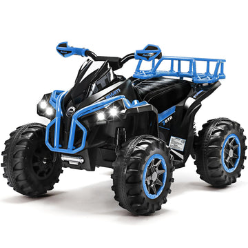 Soar Remote Control Four Wheeler for - Electirc Toddler 4 Wheeler for 3-6, Ride on ATV 12v Battery Powered, Kids Quad with LED L
