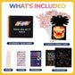 JMMICO Glow-in-The-Dark Scratch & Guess Animal Cards, with 2 Pack Rainbow Scratch Notebooks, Mess Free Toddler Craft, Crafts for