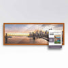 13X39 Puzzle Frame Kit With Glue Sheets | Light Brown Traditional Picture Frame | Real Wood With Uv Resistant Acrylic Front | Ma