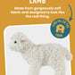 Living Nature Lamb Stuffed Animal | 12" Plush Soft Toy | White Fluffy Farm Animal | Model AN340