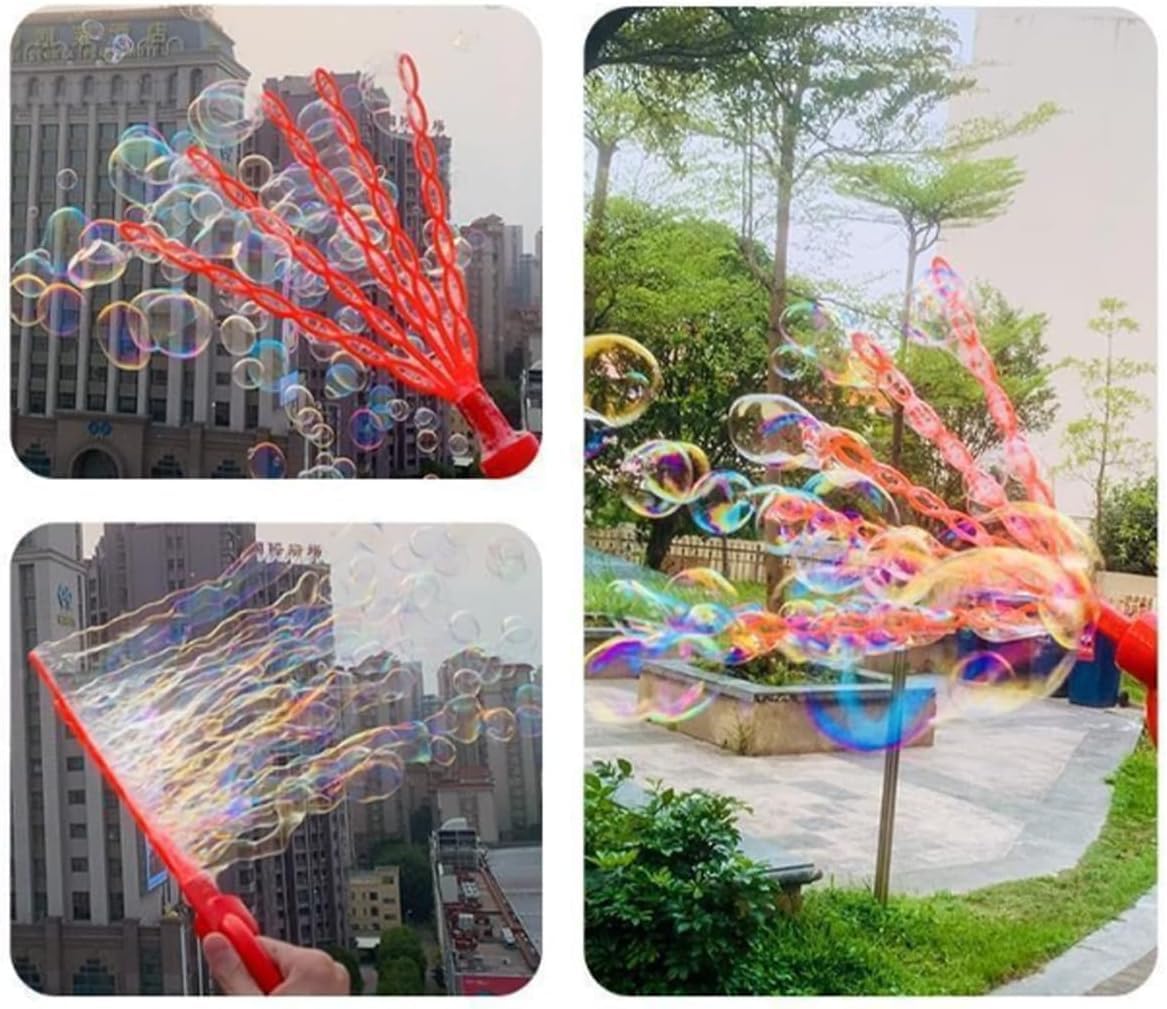 32 Hole Smiley Face Bubble Wand With Five Claws, 32-Hole Smiley Face Bubble Wand, Bubble Blowing Machine Toy