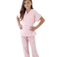 Natural Uniforms Childrens Scrub Set-Soft Touch-Role Play Costume Set (Pink, 2/3)