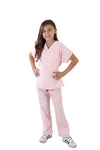 Natural Uniforms Childrens Scrub Set-Soft Touch-Role Play Costume Set (Pink, 5/6)