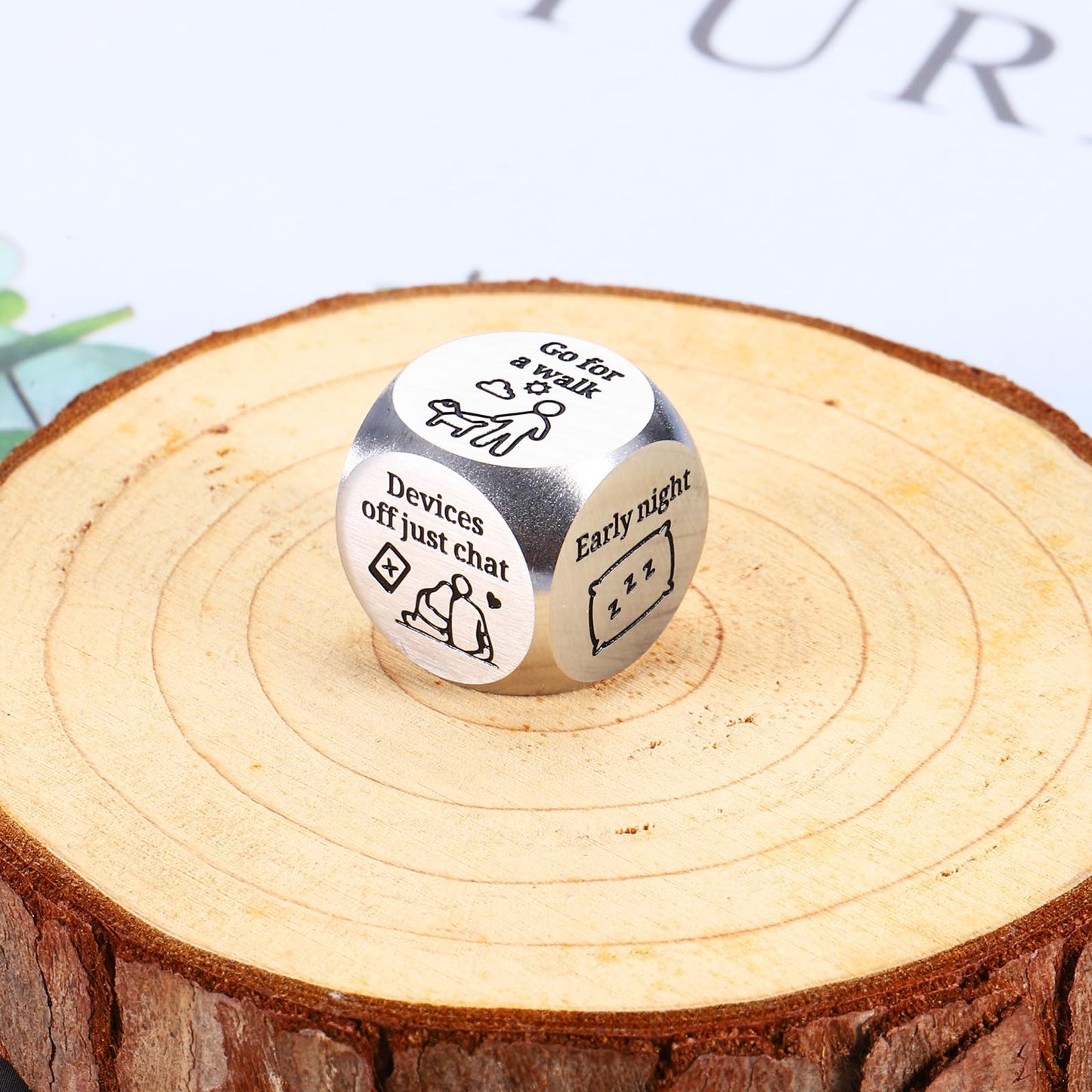 Date Night Dice for Her Him Boo Basket Stuffers 10th Anniversary Tin Gifts Funny Easter Basket Stuffers for Women Men Bridal Sho