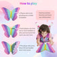 Jumbo Butterfly Pop For Teens Kids Girls, It Is 15.75 Inch 162 Bubbles Extra Large Pop Fidget Toys, Giant Butterfly Toy, Huge Big Jumbo Pop Fidget Toy Stress Reliever, Women Girl Gift Christmas
