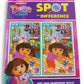 Activity Books Spot The Difference Book Game For Kids - 22 Puzzles With Answer Key (Dora The Explorer)