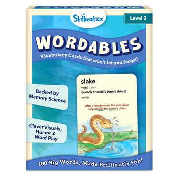Skillmatics Vocabulary Flash Cards For Kids - Learn 100 Words With Wordplay, Visuals & Soundplay, Educational Gift For Ages 10, 