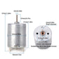Dc Motor 3V-12V 280 Micro Motor 42 x 24 mm for RC Boat Model Toys Diy (Pack of 5)