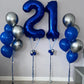 40 Inch Navy Blue 20 Number Balloons Giant 20 Balloons Navy Blue Birthday 20 Balloons 20Th Birthday Anniversary Party Decoration