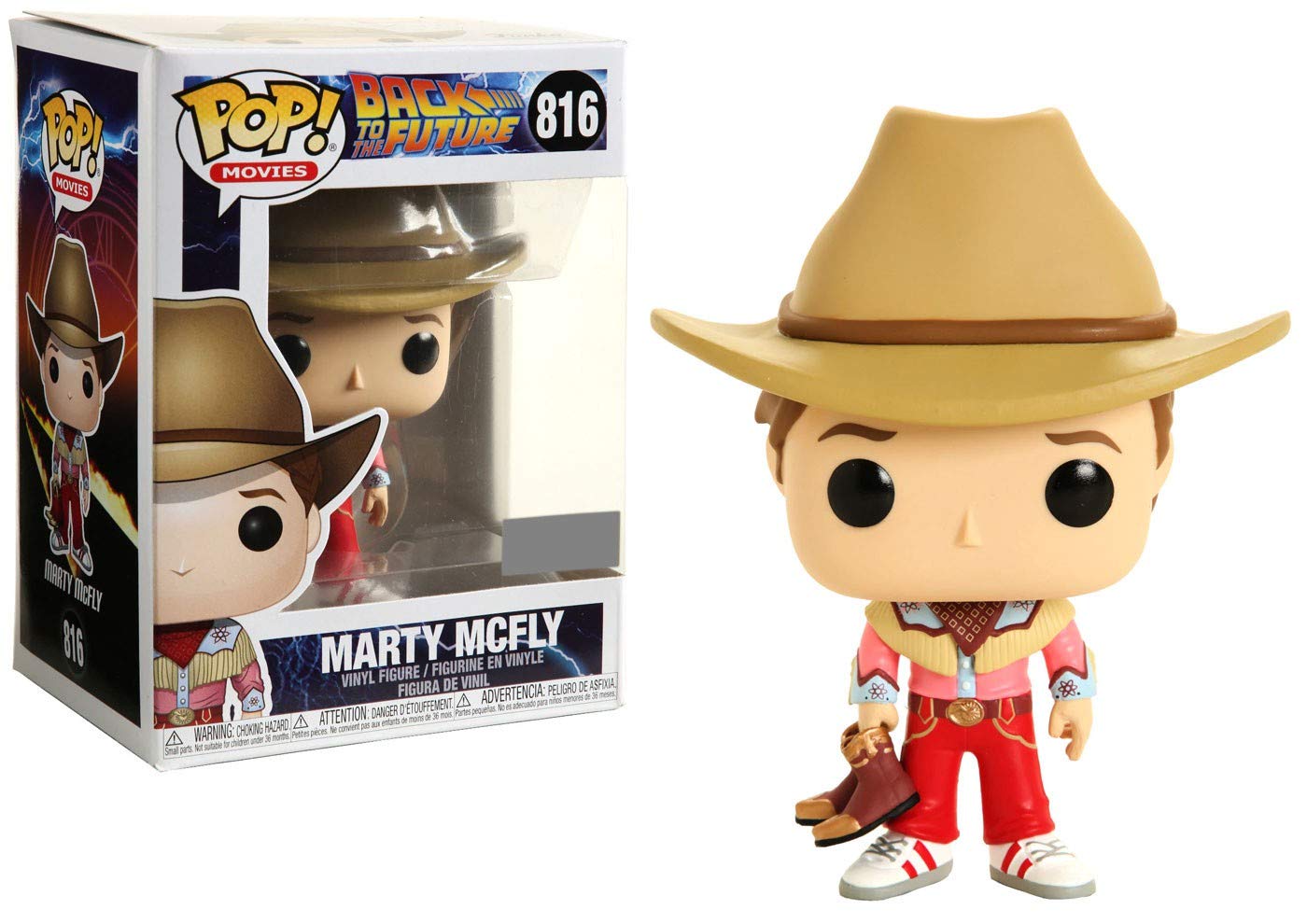 Funko Back To The Future Pop! Movies Marty Mcfly (Cowboy) Vinyl Figure Hot Topic Exclusive Multi None