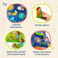 B. Toys- Peek & Explore 2-Pack - Outer Space & School Bus- Chunky Puzzle Pack – Puzzles For Toddlers, Kids- 8 Pieces Each – 2 Years +