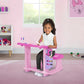 Disney Minnie Mouse Draw and Play Desk by Delta Children - Includes 10 Markers and Coloring Book, Pink
