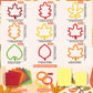 Renbuzhu 40PCS Fall Crafts Bulk: Leaves Paper Suncatchers DIY Kit for Autumn Thanksgiving Activities Decorations, Window Stained