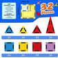 Mini Magnetic Tiles For Kids, Magnetic Building Set, Construction Stem Travel Toys For Boy Girl Ages 3+, Montessori Preschool Le