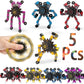 5Pcs Random Fidget Spinners,Diy Deformable Robot Fingertip Toys,Decompression Spinner,Deformable Creative Mechanical Gyro Toys,S