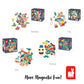 Janod Wooden Magnets - Imagination and Creativity Sets (Funny Faces)