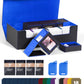 Zlca Mtg Deck Storage Box 5 In 1, Deck Case With 4 Pcs Small Commander Card Box, Large Card Case For Tcg Magic Sports Game(Black