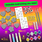 Heart, Flower & Star Shaped Rocks - Glow in The Dark Rock Painting Kit for Kids - Arts & Crafts Toys for Kids Ages 6-12 - Valent