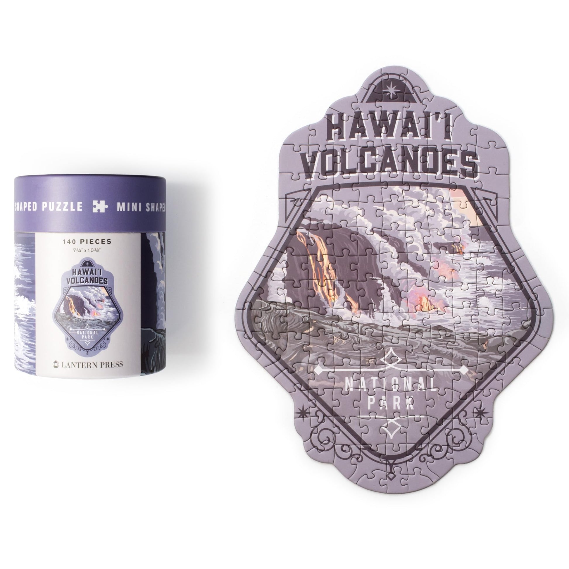 Lantern Press Mini Jigsaw Puzzle for Adults, Protect Our National Parks (Hawaii Volcanoes)
