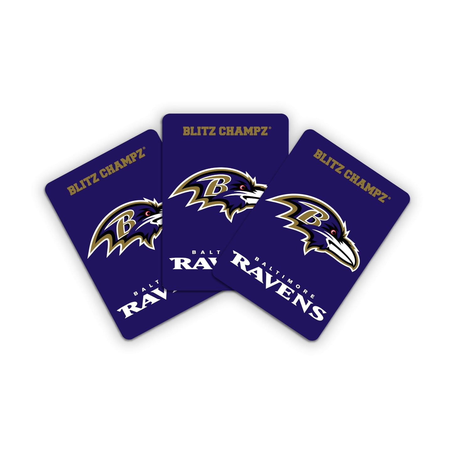 Blitz Champz Baltimore Ravens Card Game | Football Card Games For Boys And Girls | Nfl Gifts For Ravens Fans And Kids | Fun Fami