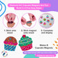 Little Jupiter Cupcake Diamond Art Magnets Set -2023 Ver W/ 8Pcs - Diamond Art Kits For Kids W/Diamond Art Stickers & Wood - Diamond Art Kits For Kids - Diamond Art For Kids - Diamond Art Kits