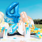 Number Balloon 40 Inch, Blue Number Balloons, Number 4 Balloons, Birthday Large Foil Blue Balloons, Birthday Party/Graduation/An