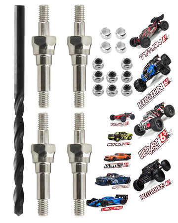 RCMYou Shock Standoff Upgrades Part for 1/8 1/7 Arrma 6S BLX 4WD Typhon Kraton Outcast Mojave Notorious Infraction Felony Talion