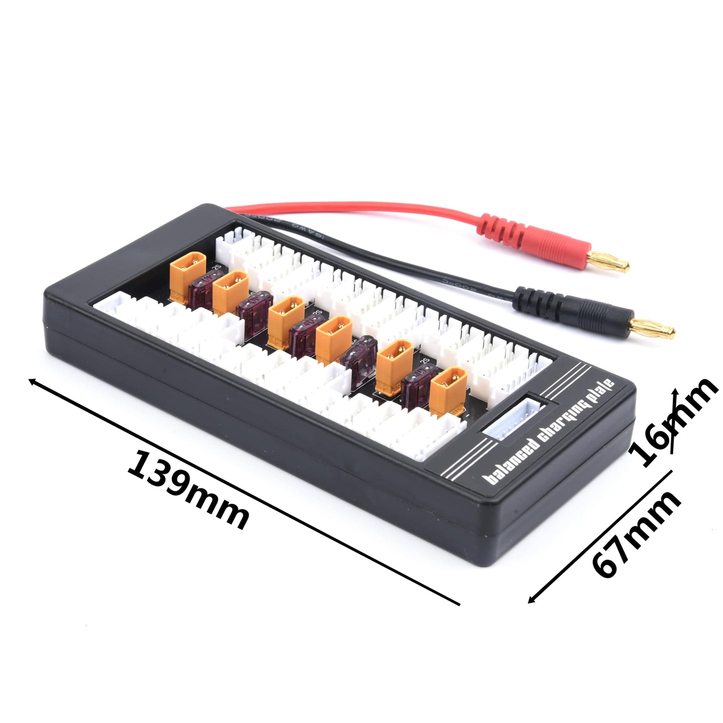 YoungRC New XT30 Lipo Battery Parallel Charging Board XT30U Plug Connector 2S-6S 40A for IMAX B8 UN A6 Balance Charger DIY