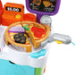 LeapFrog Build-a-Slice Pizza Cart - Multicolor, 21.3 x 25.9 x 8.6, Fun Interactive Toy for Kids, Frustration Free Packaging