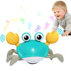 Baby Toys Crawling Crab - Infant Tummy Time Toys 3 4 5 6 7 8 9 10 11 12 Baby Toys 6-12 12-18 Months Light-Up Musical Walking Sen