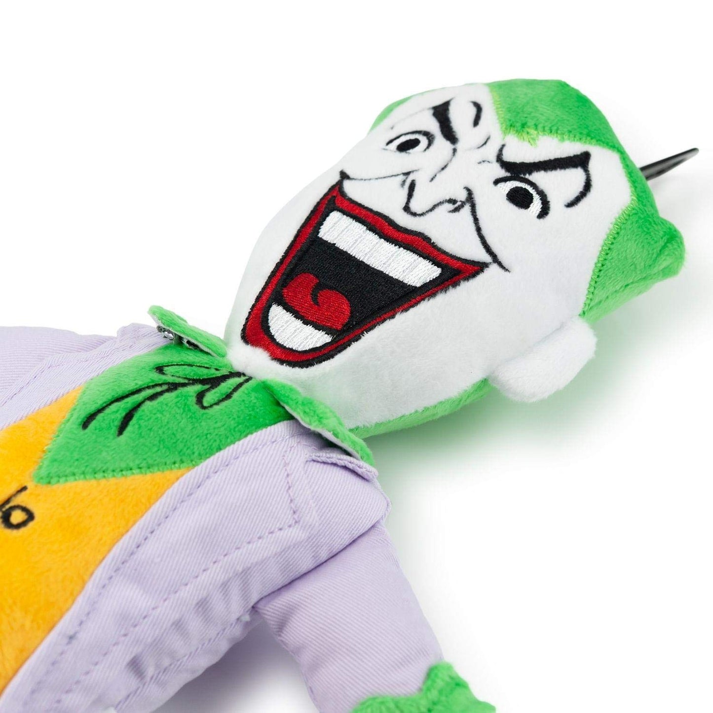 Dc Comics Plush Joker Squeaky Dog Chew Toy - Light To Moderate Chewing Dog Toy, 13 Inches, By Crowded Coop