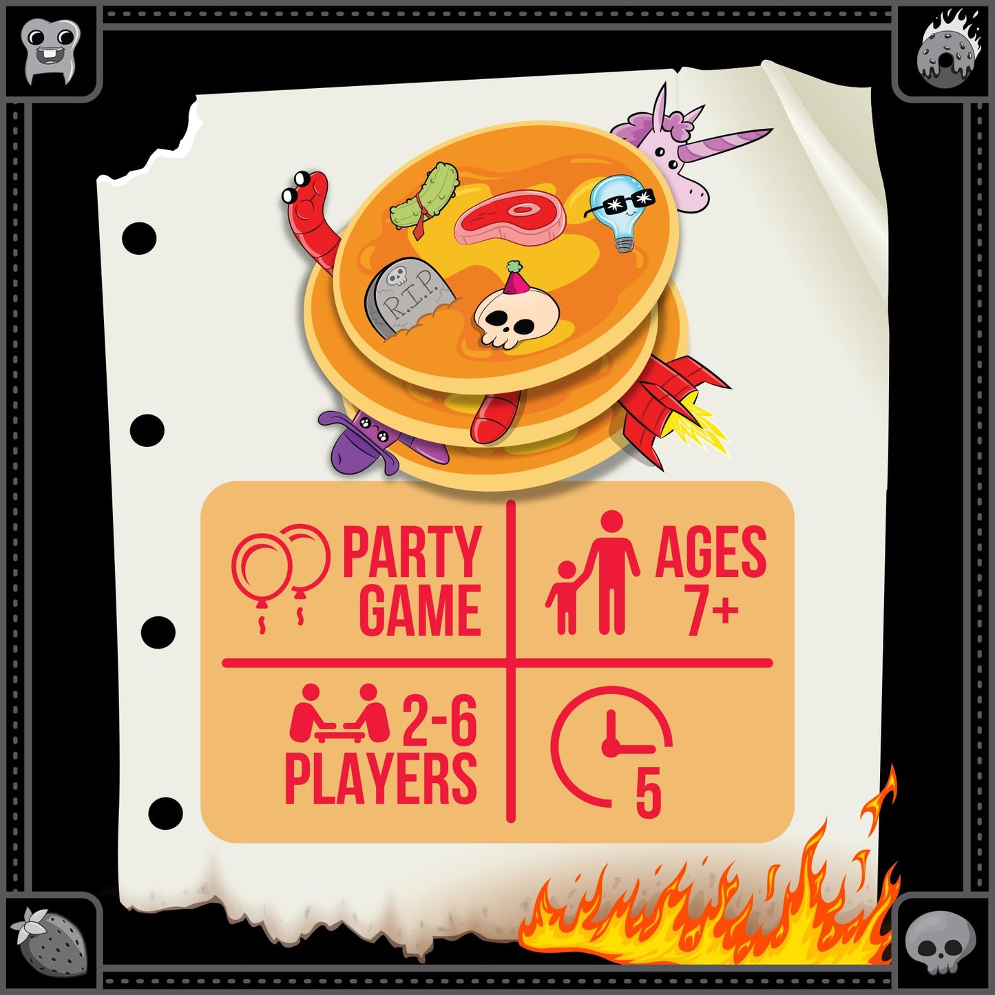 Exploding Kittens Anarchy Pancakes 2-6 Players - Ages 7+ - 5 Minutes to Play - Strategic and Chaotic Card Game - Party Game  Family Game Night  Kid and mature-themed Card Game