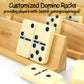 Dominos Set Adults With 4 Domino Racks Double Six Dominoes Set In Portable Case Double 6 Domino'S Game Set With 4 Wooden Domino