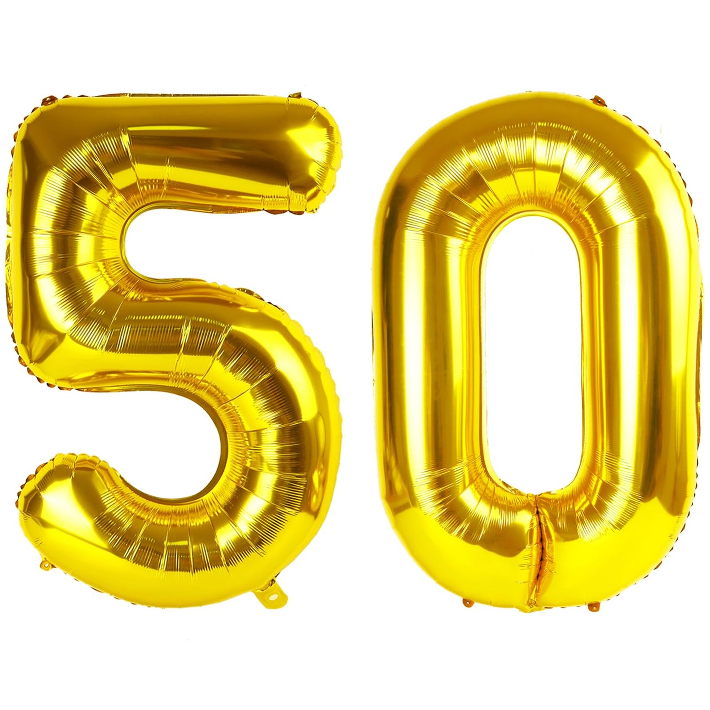 40 Inch Gold 50 Balloon Number, 50Th Birthday Decorations, 50 Birthday Anniversary Decorations, Large Foil Mylar Balloons For Pa