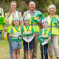 Yewong Kids Green Garbage Truck Costume Set - Recycle Vest, Hat, Gloves & ID Card for Career Day - Size Kid