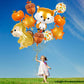 Fall Balloons, Acorn Fox Maple Leaf Squirrel Pumpkin Mylar Foil Balloons, Harvest Autumn Party Balloons For Birthday Baby Shower